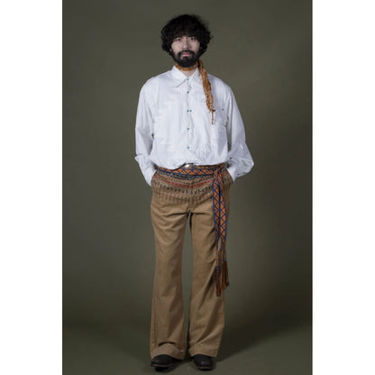 Kapital Macrame Maxi Belt (Chippewa Basket Mountain Pattern)