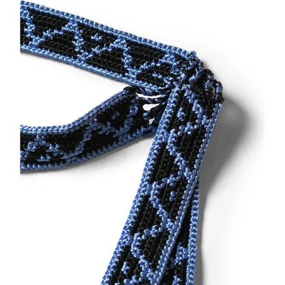 Kapital Macrame Maxi Belt (Chippewa Basket Mountain Pattern)