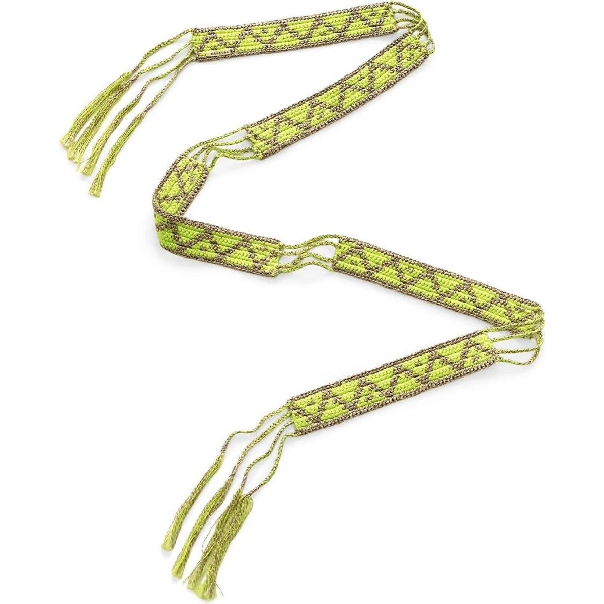 Kapital Macrame Maxi Belt (Chippewa Basket Mountain Pattern)