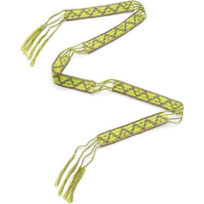 Kapital Macrame Maxi Belt (Chippewa Basket Mountain Pattern)