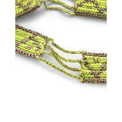 Kapital Macrame Maxi Belt (Chippewa Basket Mountain Pattern)