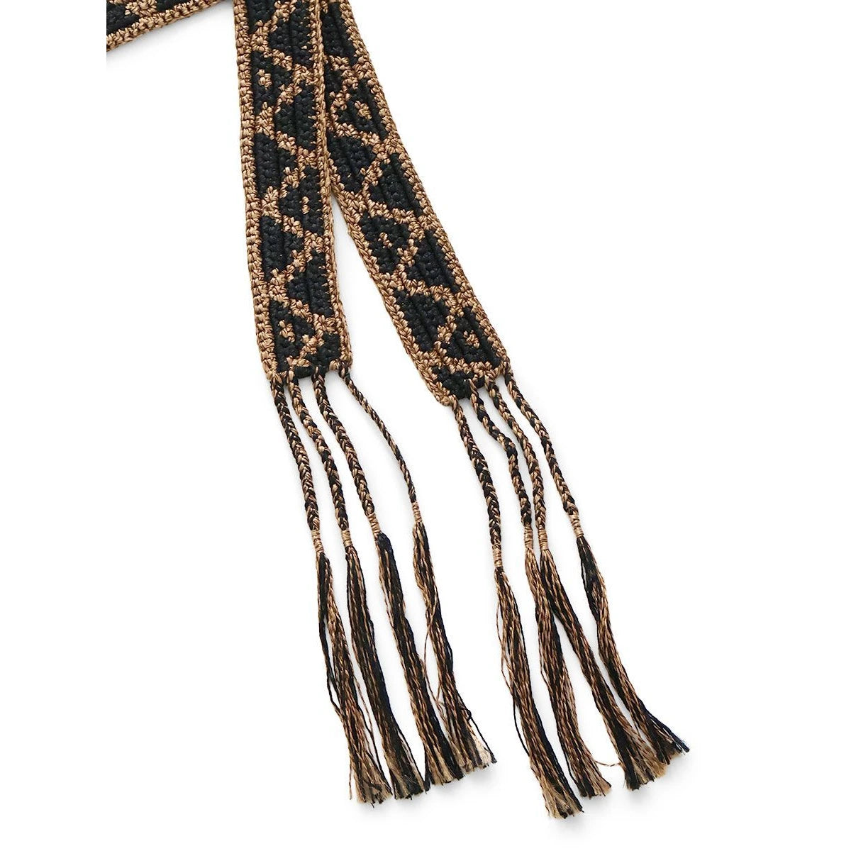 Kapital Macrame Maxi Belt (Chippewa Basket Mountain Pattern)