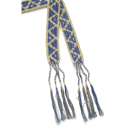 Kapital Macrame Maxi Belt (Chippewa Basket Mountain Pattern)
