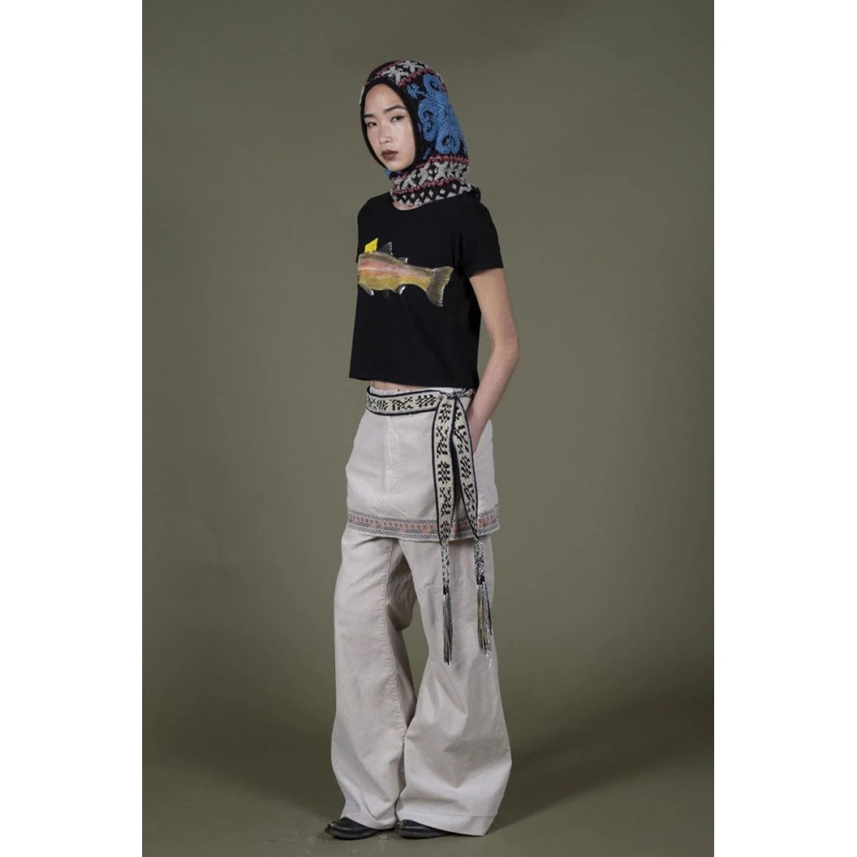 Kapital Macrame Maxi Belt (Chippewa Basket River Pattern)