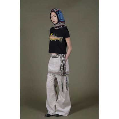 Kapital Macrame Maxi Belt (Chippewa Basket River Pattern)