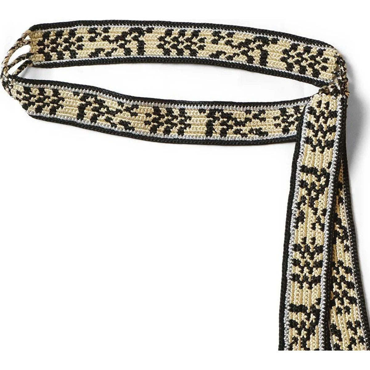 Kapital Macrame Maxi Belt (Chippewa Basket River Pattern)