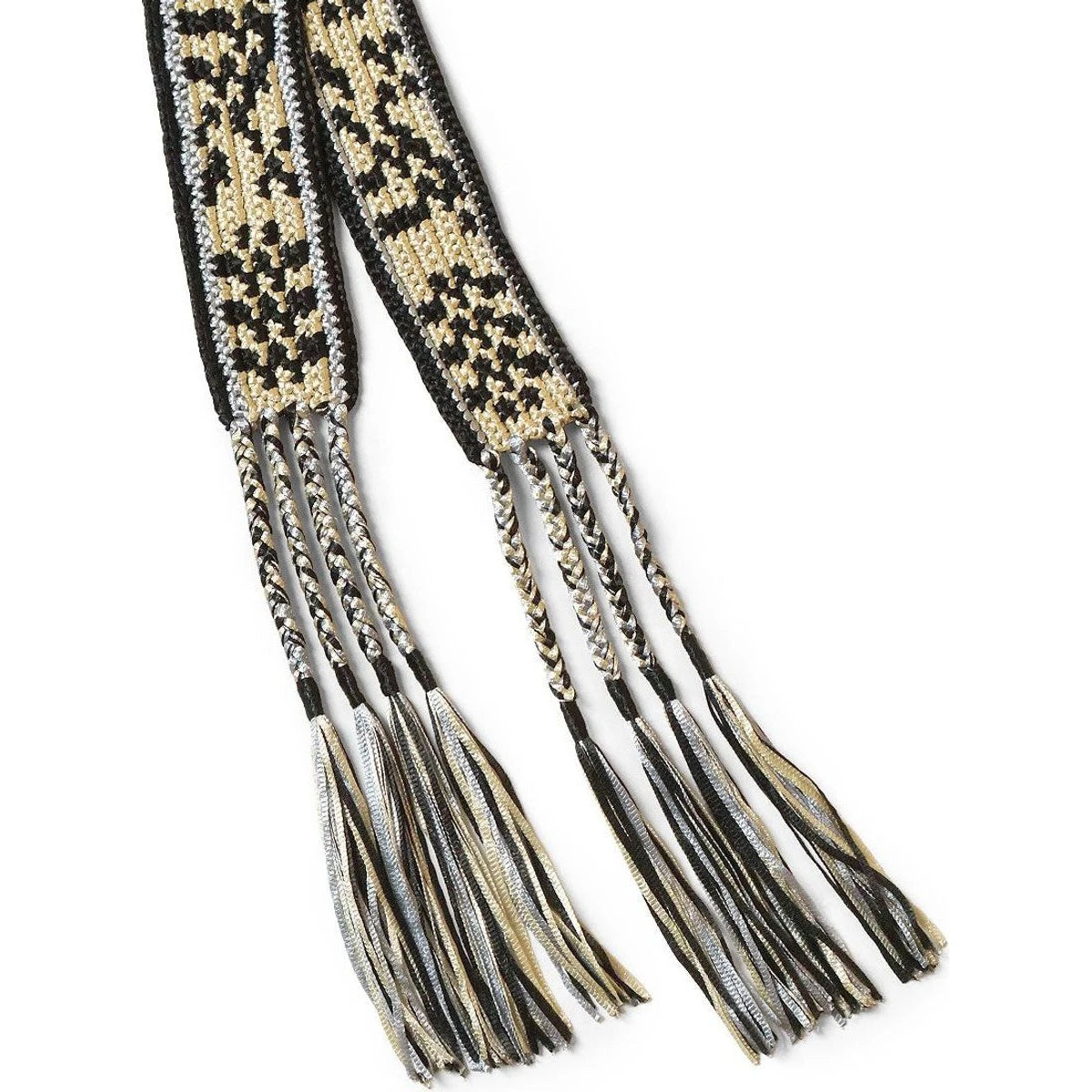 Kapital Macrame Maxi Belt (Chippewa Basket River Pattern)