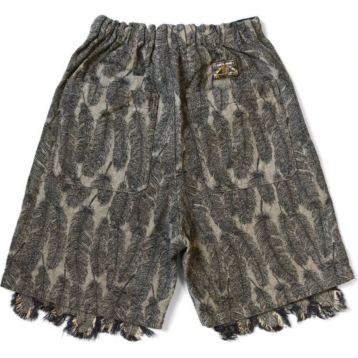 Kapital Magpie Denim Double Knee Easy Shorts