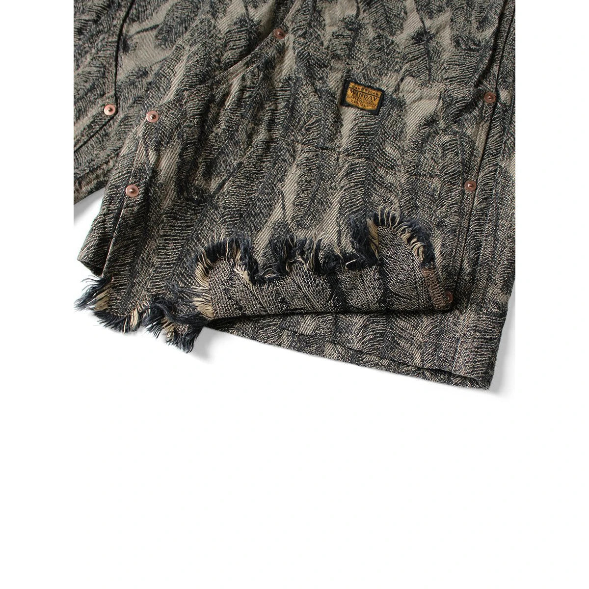 Kapital Magpie Denim Double Knee Easy Shorts