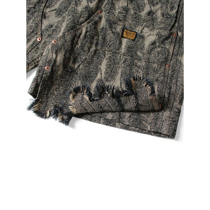 Kapital Magpie Denim Double Knee Easy Shorts