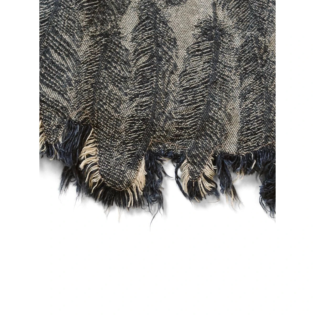 Kapital Magpie Denim Double Knee Easy Shorts