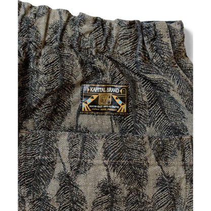 Kapital Magpie Denim Double Knee Easy Shorts