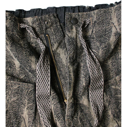 Kapital Magpie Denim Double Knee Easy Shorts