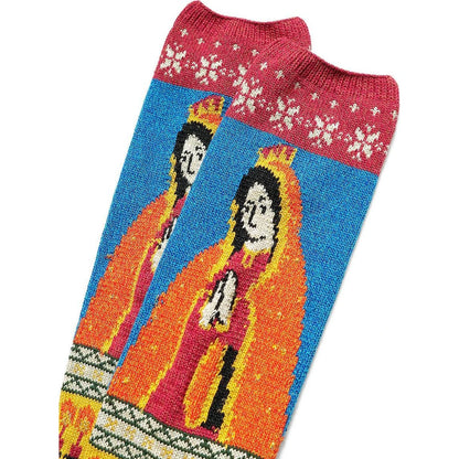 Kapital Maria Pattern Socks (Short)