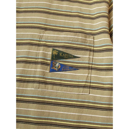 Kapital Multi-Border Jersey Pennant T-Shirt (3 Flags)