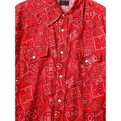 Kapital Mura Seating Cookie Bandana Pattern Husky Western Shirt
