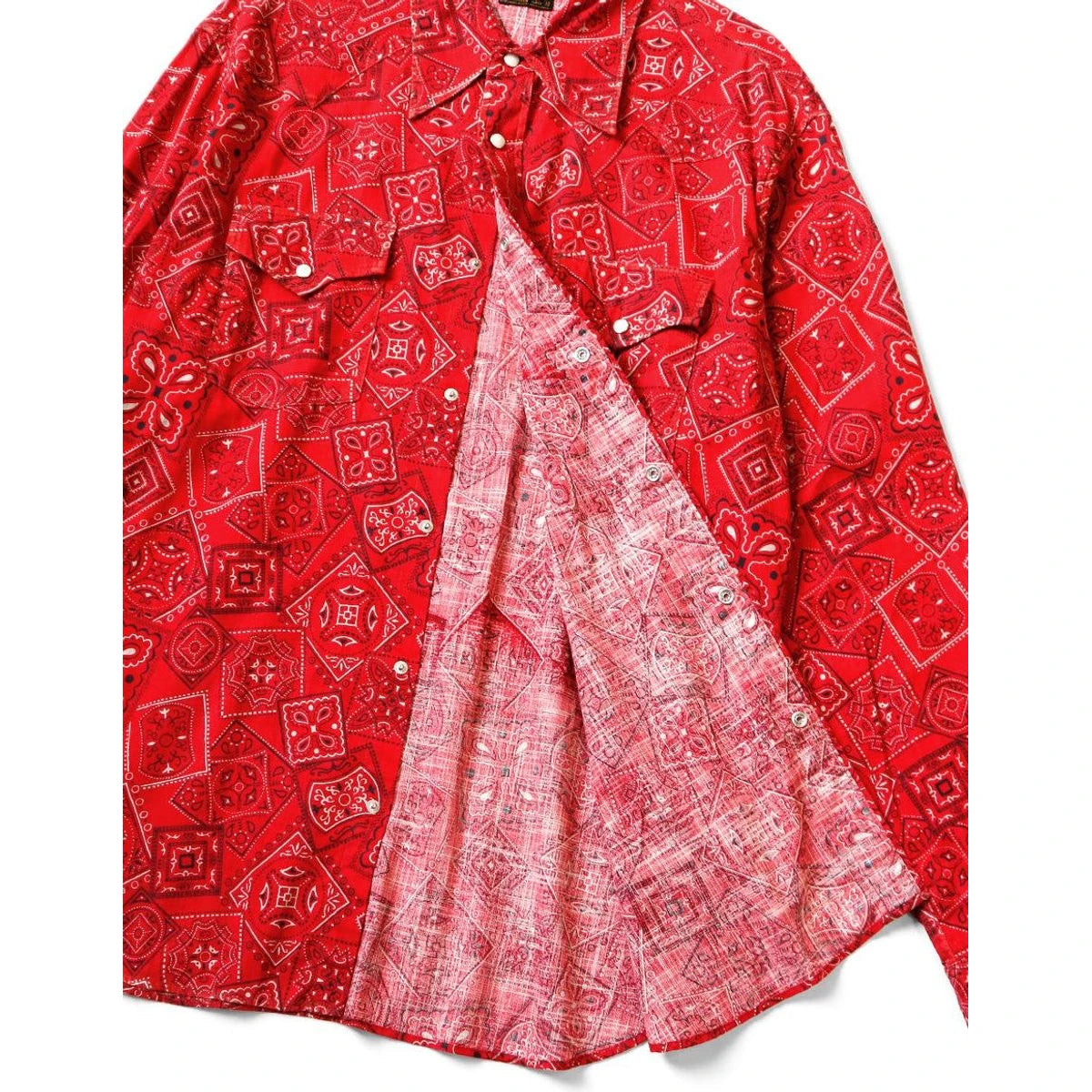 Kapital Mura Seating Cookie Bandana Pattern Husky Western Shirt