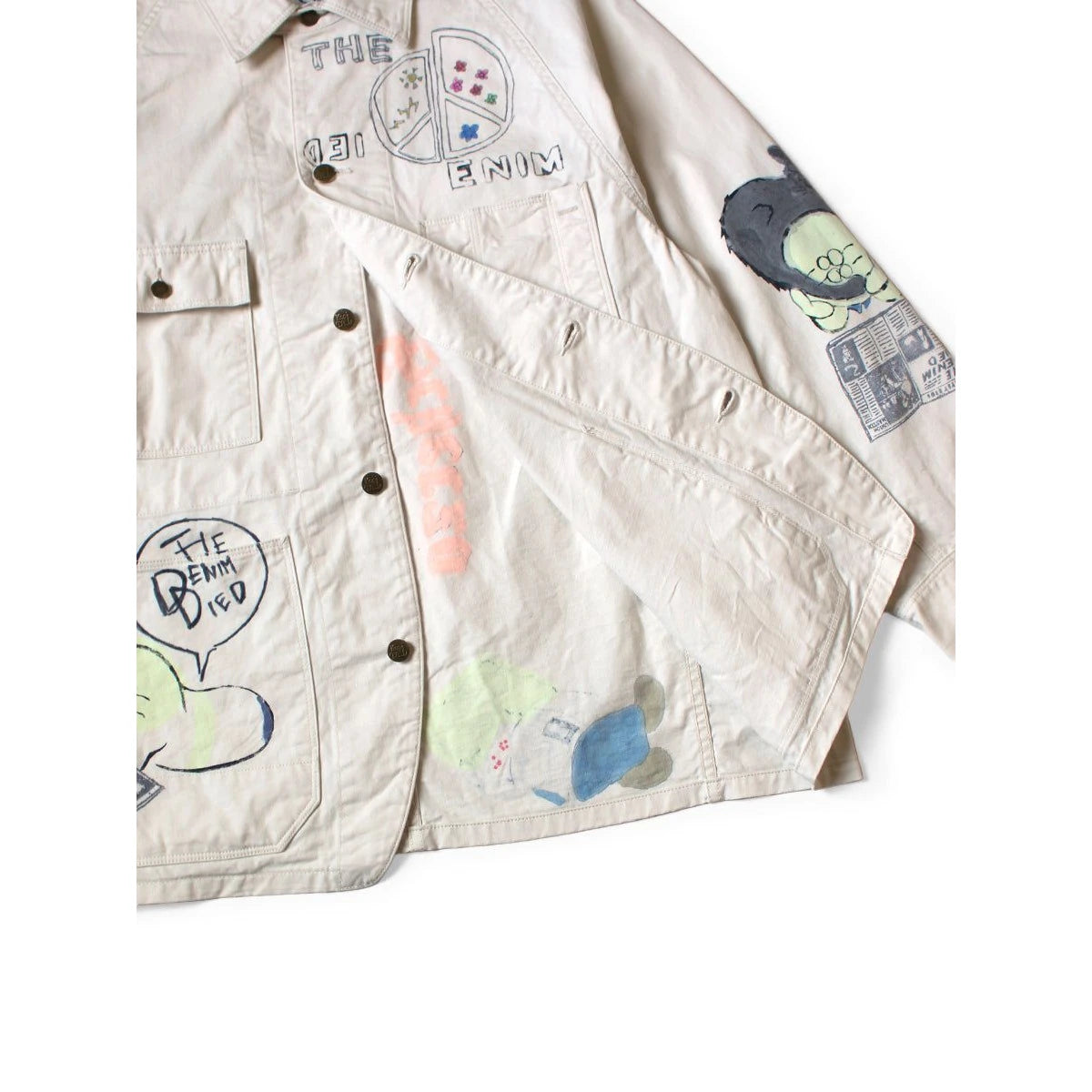 Kapital Mura Twill Cactus Beer Jacket (Memorial Paint Model)