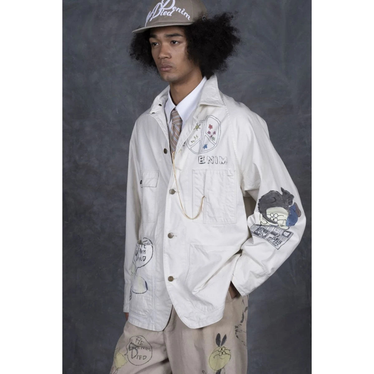 Kapital Mura Twill Cactus Beer Jacket (Memorial Paint Model)