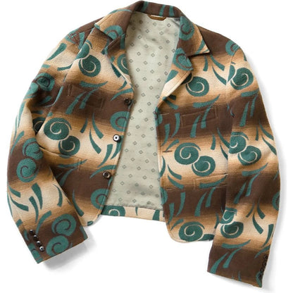 Kapital Napping Cotton Pueblo Vortex Pattern Baba Sawyer Jacket