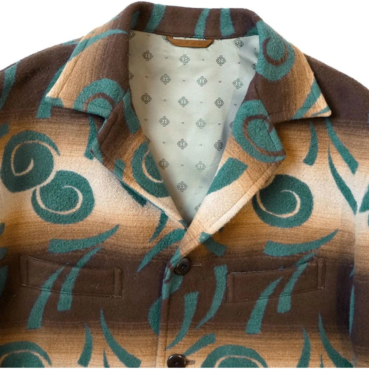 Kapital Napping Cotton Pueblo Vortex Pattern Baba Sawyer Jacket