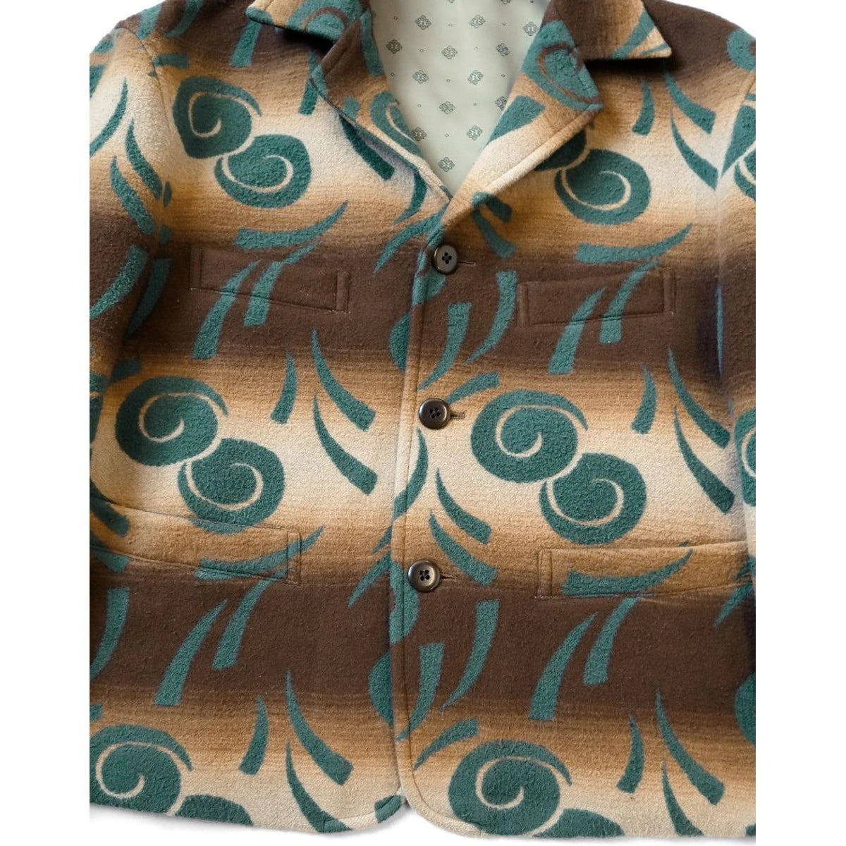 Kapital Napping Cotton Pueblo Vortex Pattern Baba Sawyer Jacket