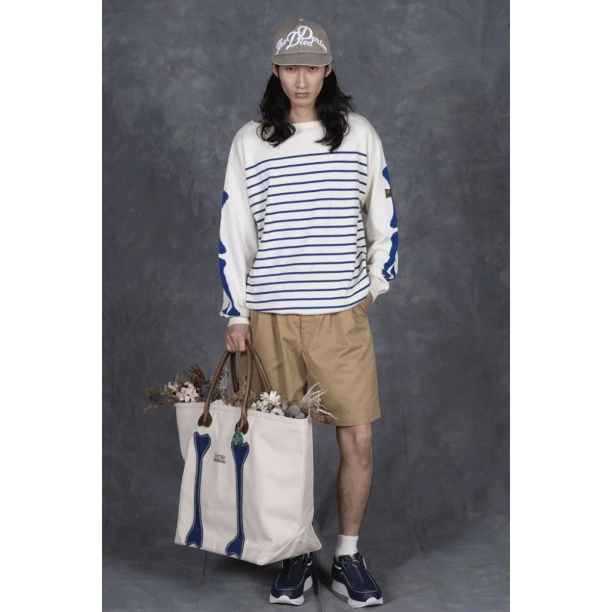Kapital No. 4 Canvas Kotsukotsu Bone Tote Bag (Large)