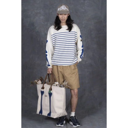 Kapital No. 4 Canvas Kotsukotsu Bone Tote Bag (Large)