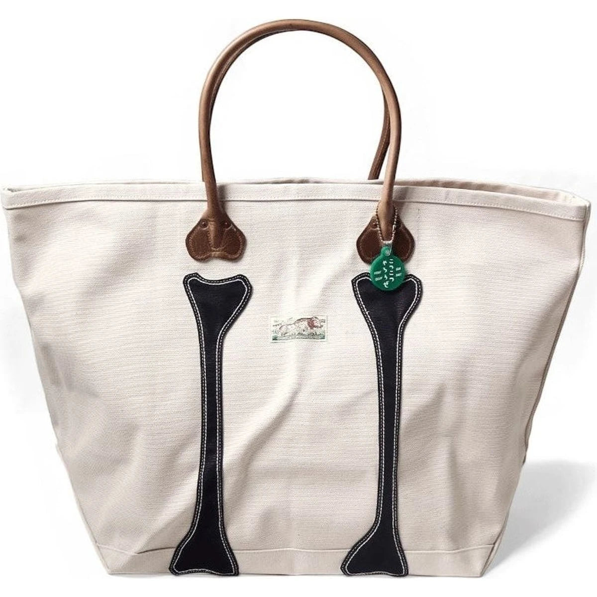 Kapital No. 4 Canvas Kotsukotsu Bone Tote Bag (Large)