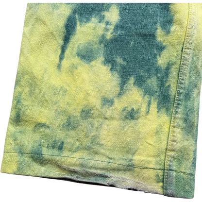 Kapital No.4 Denim 5P Selvedge Wide Leg Pants (Washed Tie Dye)