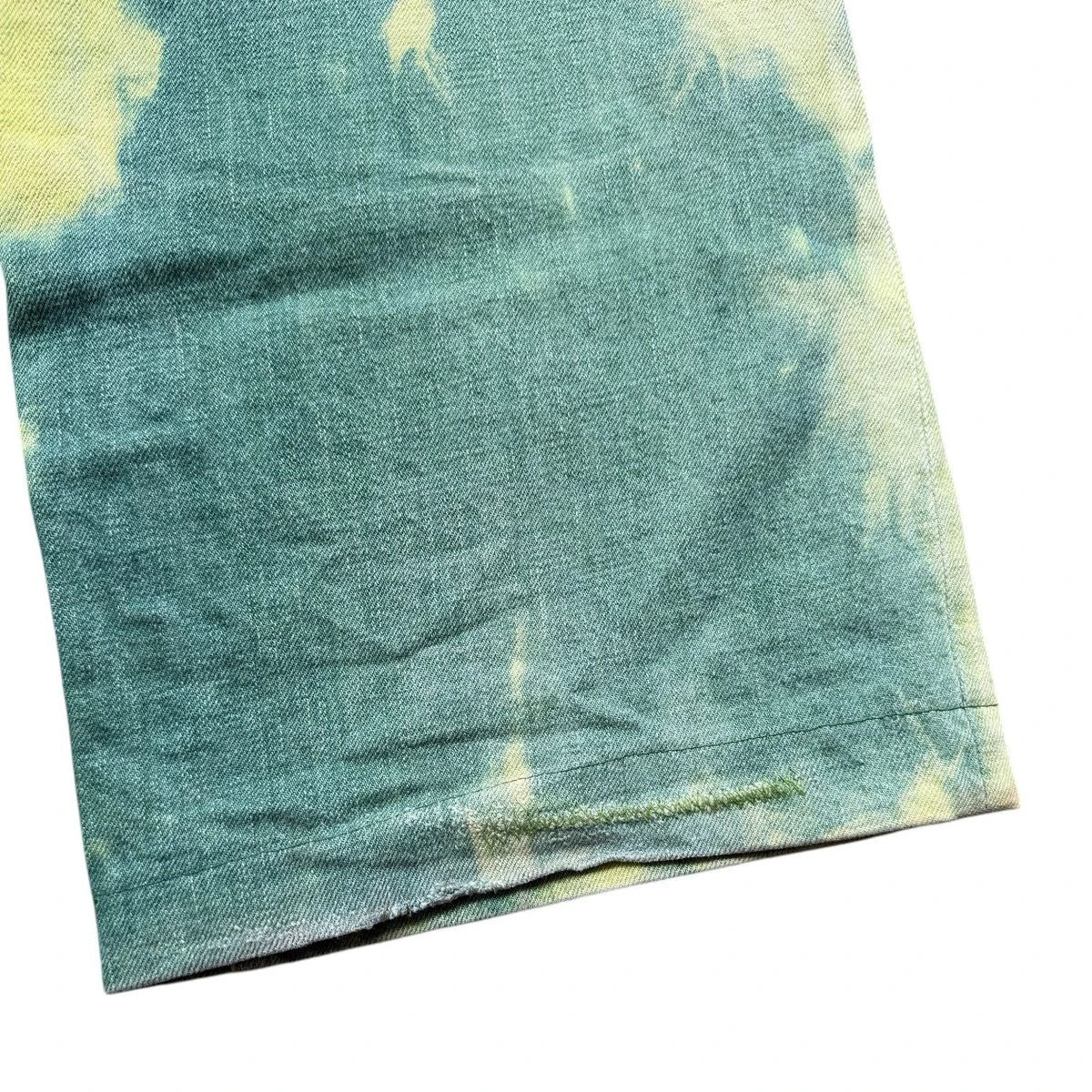 Kapital No.4 Denim 5P Selvedge Wide Leg Pants (Washed Tie Dye)