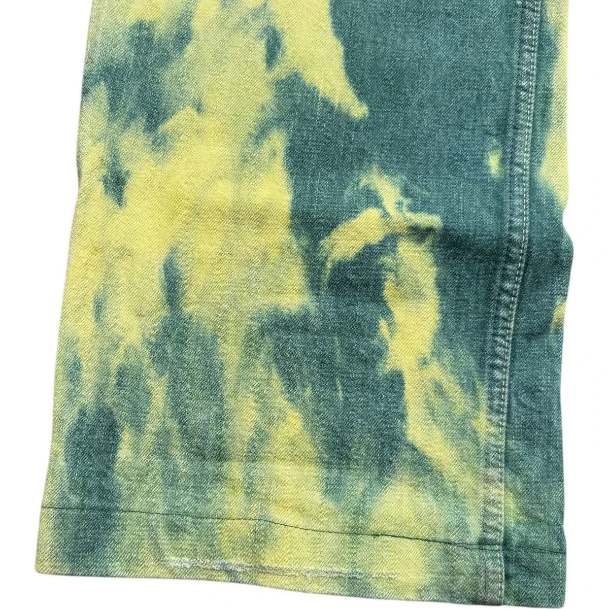 Kapital No.4 Denim 5P Selvedge Wide Leg Pants (Washed Tie Dye)