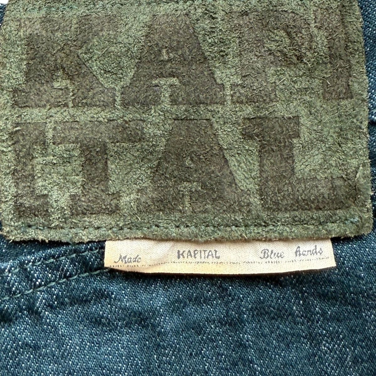 Kapital No. 4 Plant Dyed Denim 5P Wide Leg Selvedge Monkey TH
