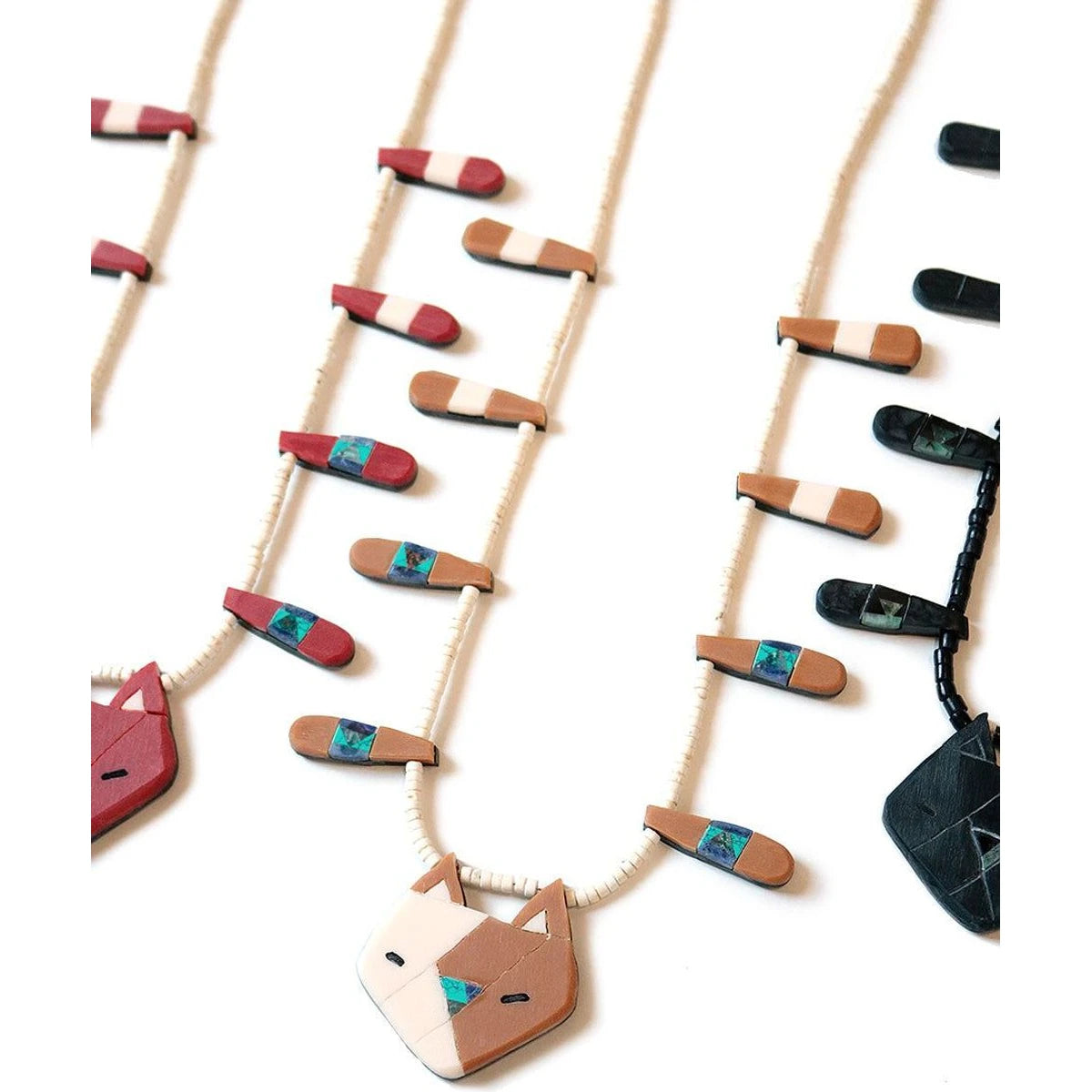 Kapital Nyanto Domingo Battery Cat Necklace (Large)