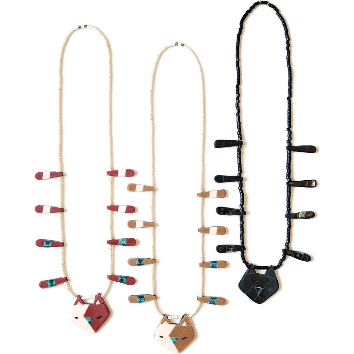 Kapital Nyanto Domingo Battery Cat Necklace (Large)