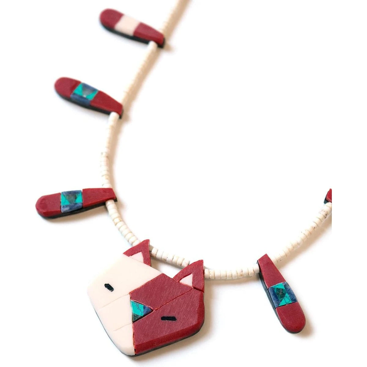 Kapital Nyanto Domingo Battery Cat Necklace (Large)