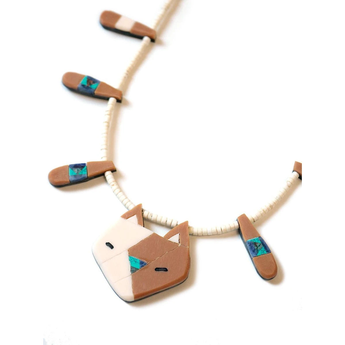 Kapital Nyanto Domingo Battery Cat Necklace (Large)