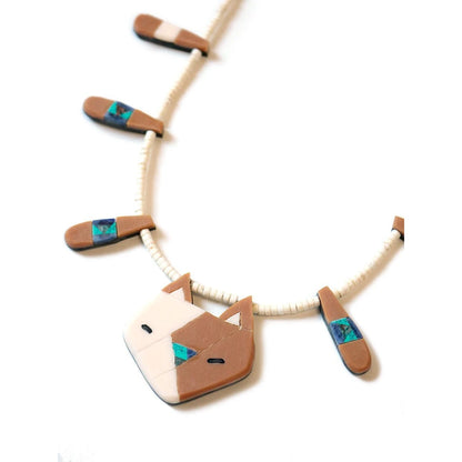 Kapital Nyanto Domingo Battery Cat Necklace (Large)