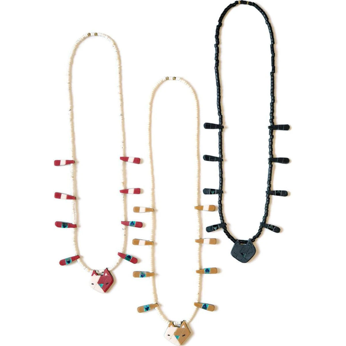 Kapital Nyanto Domingo Battery Cat Necklace (Small)