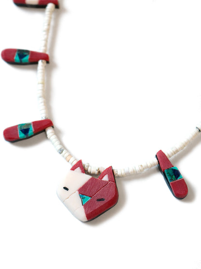 Kapital Nyanto Domingo Battery Cat Necklace (Small)