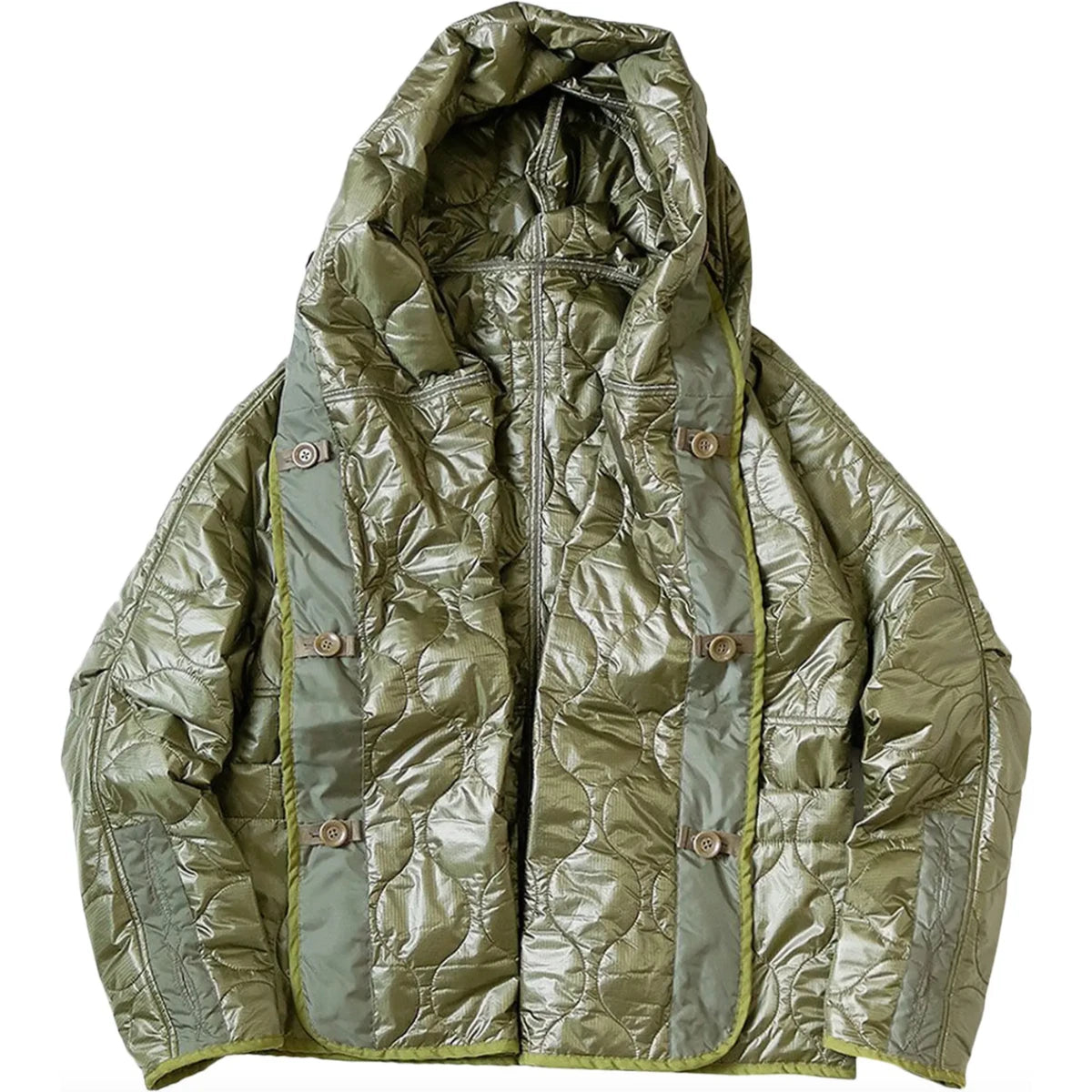 Kapital Nylon Quilted Lining Ring Coat