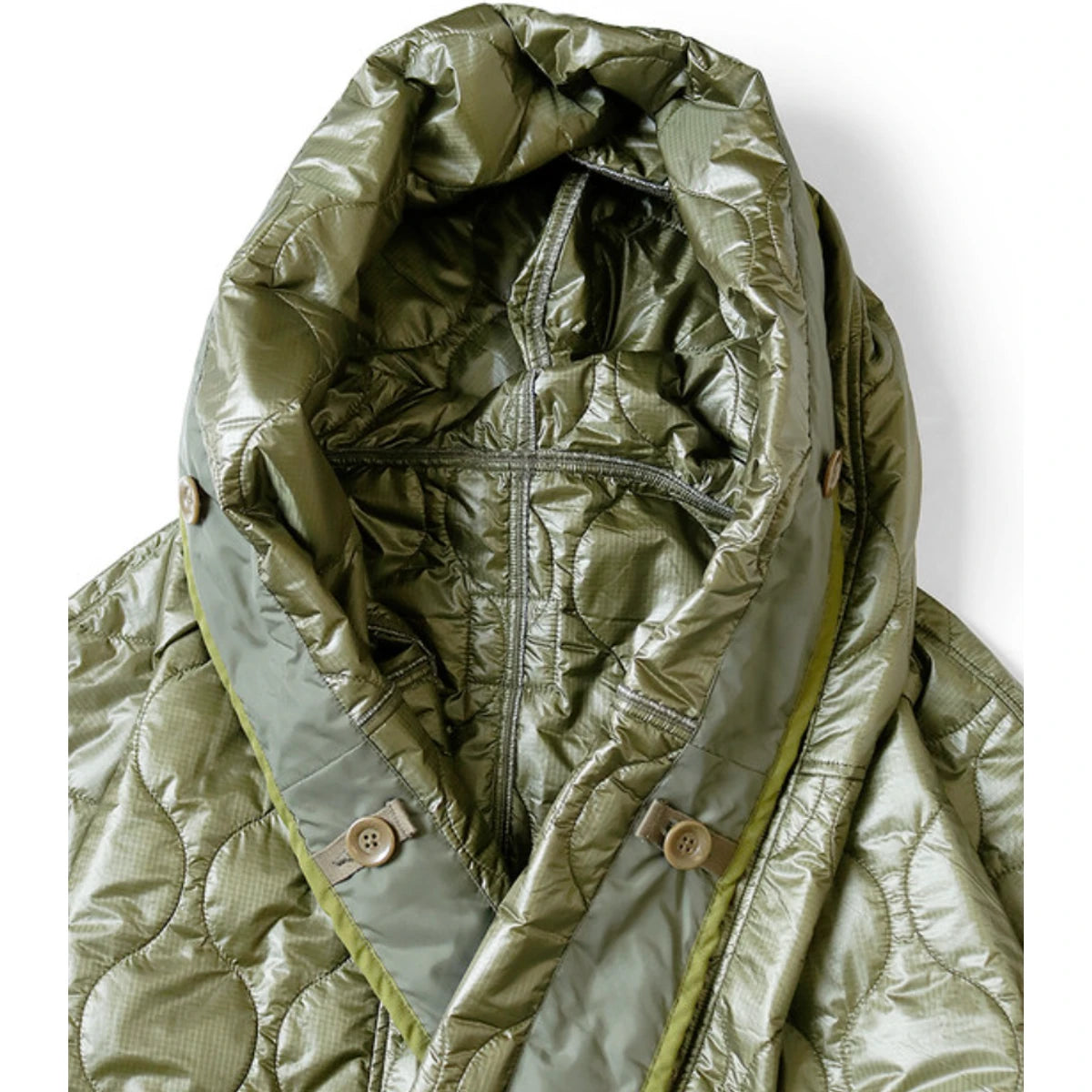 Kapital Nylon Quilted Lining Ring Coat