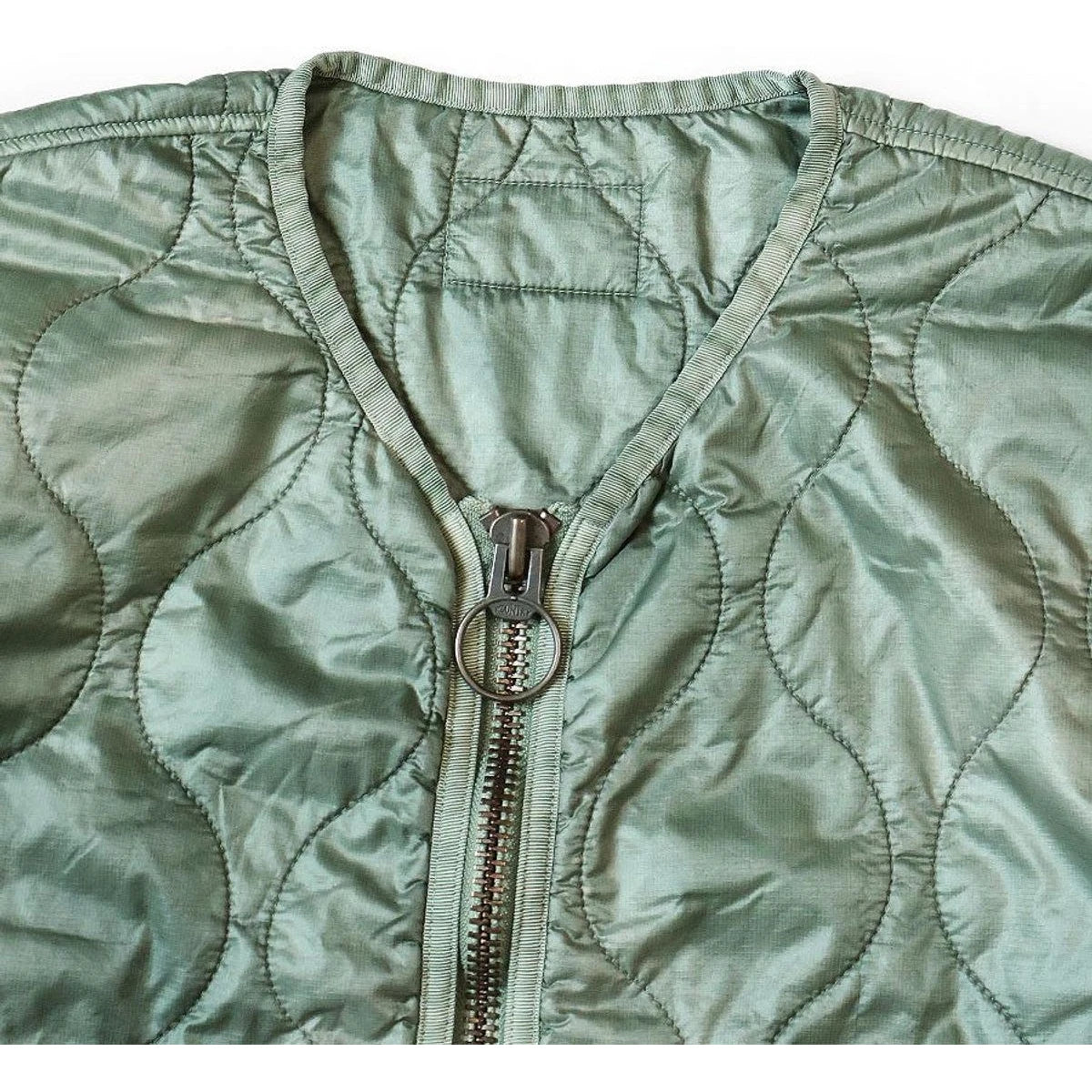 Kapital Nylon Quilted Unevenly Dyed Lined Cropped Bolero Jacket