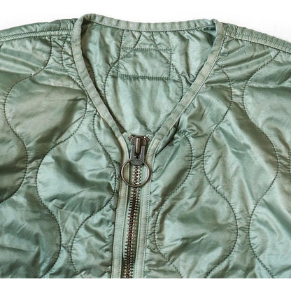 Kapital Nylon Quilted Unevenly Dyed Lined Cropped Bolero Jacket