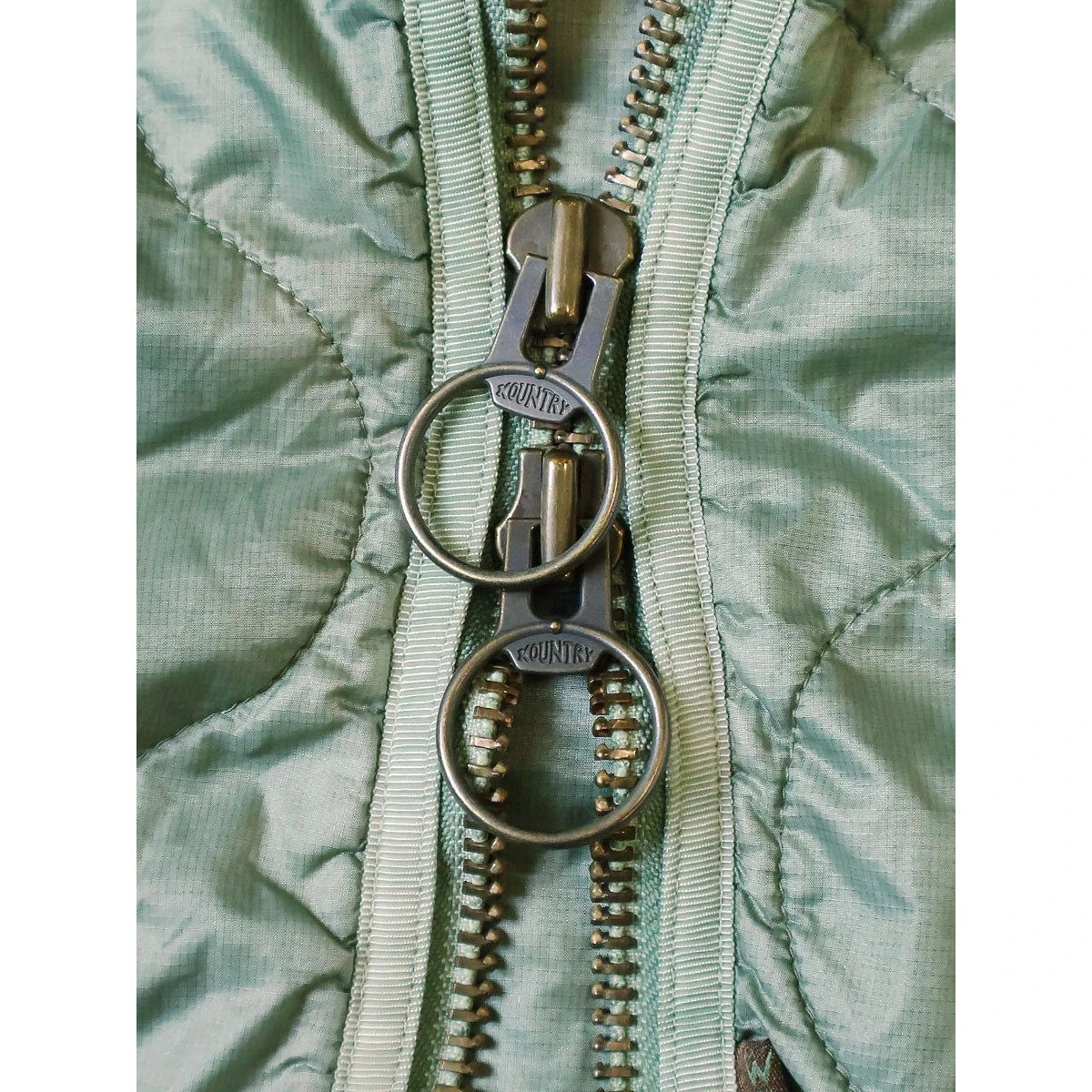 Kapital Nylon Quilted Unevenly Dyed Lined Cropped Bolero Jacket