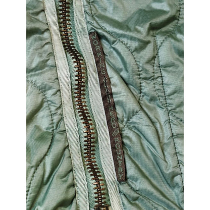 Kapital Nylon Quilted Unevenly Dyed Lined Cropped Bolero Jacket