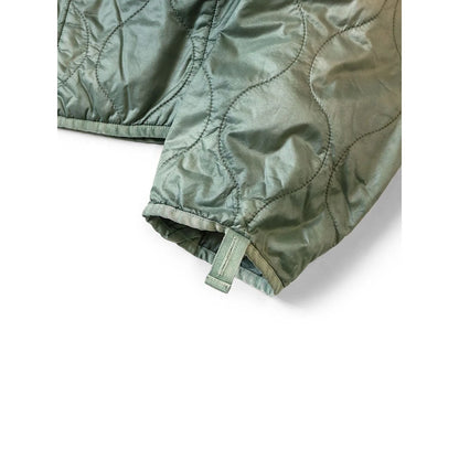 Kapital Nylon Quilted Unevenly Dyed Lined Cropped Bolero Jacket