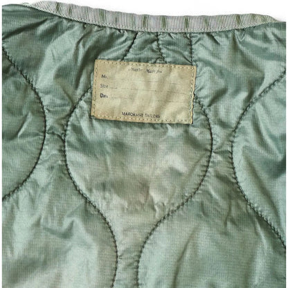 Kapital Nylon Quilted Unevenly Dyed Lined Cropped Bolero Jacket