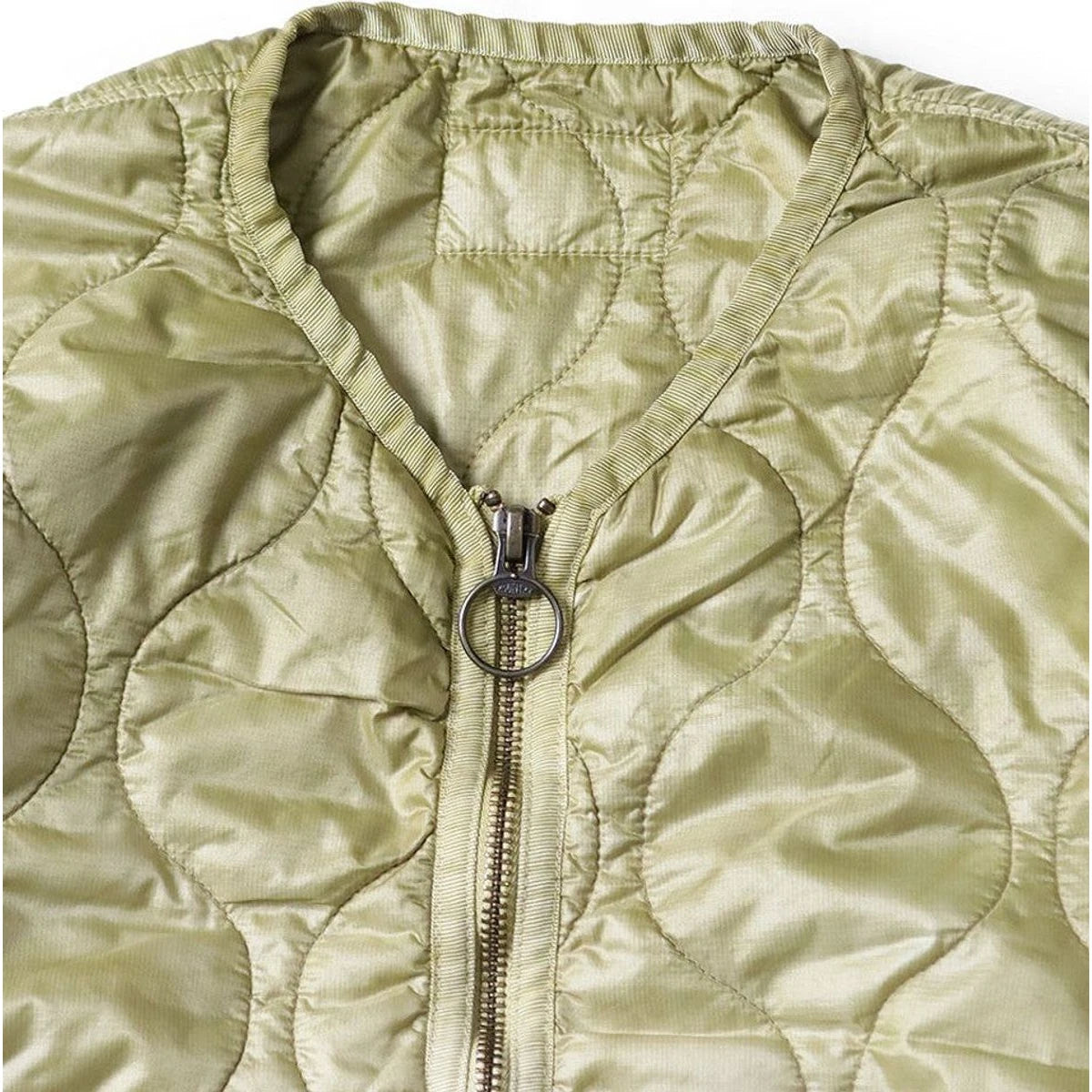 Kapital Nylon Quilted Unevenly Dyed Lined Cropped Bolero Jacket