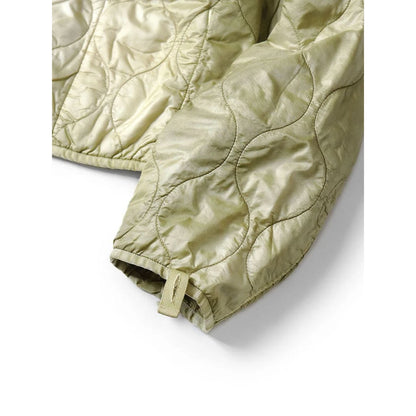 Kapital Nylon Quilted Unevenly Dyed Lined Cropped Bolero Jacket